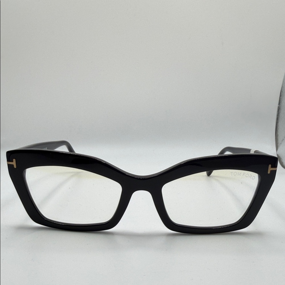 Tom Ford Elegant Black Square Glasses TF5766 No Case